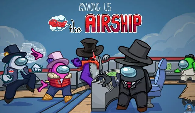 The Airship estará disponible en todas las versiones de Among Us. Foto: Innersloth