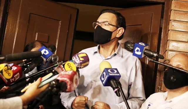 Martín Vizcarra declara luego que el Poder Judicial rechazara su prisión preventiva. Foto: John Reyes/La República