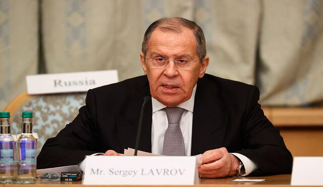 Lavrov criticó a Estados Unidos, sin mencionar a Biden, a pocos días de que el mandatario norteamericano calificara a Putin como "asesino". Foto: EFE