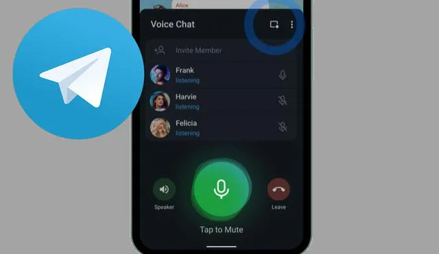 Los administradores de canales y los grupos comunitarios ahora pueden albergar millones de oyentes en vivo. Foto: Telegram