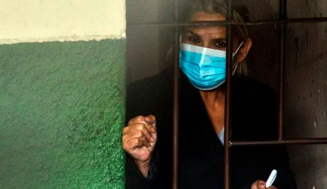 Áñez se había declarado en huelga de hambre por un cuadro depresivo, según reveló la presidenta de la Asamblea de Derechos Humanos (APDHB), Amparo Carvajal. Foto: La Nación