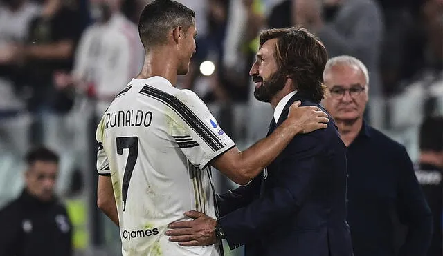 Andrea Pirlo habló sobre la supuesta salida de Cristiano Ronaldo de la Juventus. Foto: AFP
