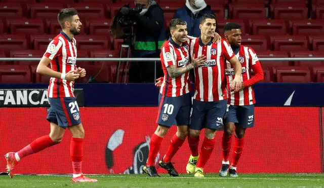 Atlético de Madrid mantiene su ventaja respecto a sus escoltas Real Madrid y Barcelona. Foto: EFE