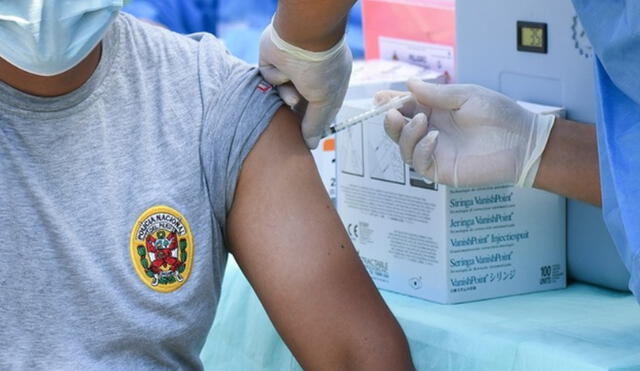 Vacunación de policías comenzó en Lima, Callao y Arequipa. Foto: Ministerio del Interior