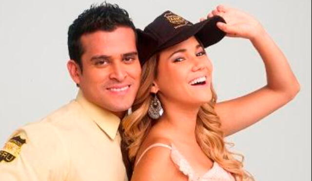 Christian Domínguez y María Grazia Gamarra recordaron la telenovela Mi amor el wachimán, que protagonizaron en 2012. Foto: Facebook