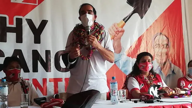 Lescano llegó este lunes a Tacna como parte de su agenda electoral. Foto: La República