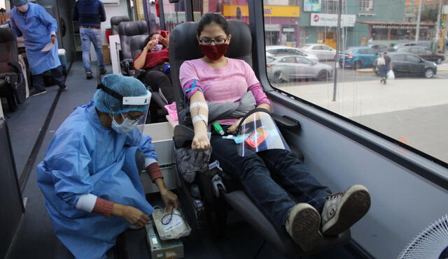 Hemobus cumplirá con todas las condiciones de bioseguridad para evitar contagios de COVID-19. Foto: difusión