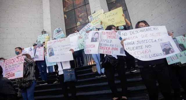 Familiares de joven abogado piden justicia y se le de prisión preventiva al responsable del accidente. Foto: Rodrigo Talavera / La República.