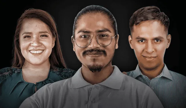 Alexia Palomino, Luis Ochicua y Franco Vidal son algunos de los candidatos más jóvenes que postulan al Parlamento. Foto: Composición/La República