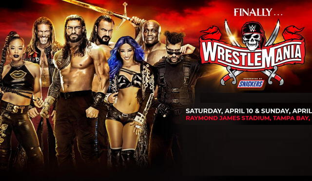 WWE WrestleMania 37 se desarrollará en dos días, tal y como ocurrió en 2020. Foto: WWE