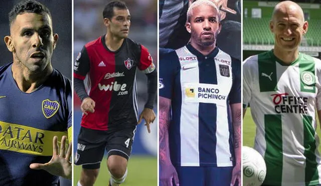 Jugadore como Robben, Tevez y Rafa Márquez volvieron a los clubes que los vieron nacer. Foto: composición AFP/EFE