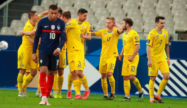 Francia y Ucrania empataron en el debut de las eliminatorias europeas para el Mundial Qatar 2022. Foto: EFE
