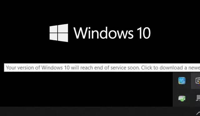 Si viste constantemente un molesto mensaje en la bandeja del sistema de Windows 10, cuidado, tu computadora podría estar en riesgo. Foto: Softzone
