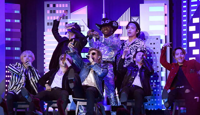 BTS y Lil Nas X en los Grammy 2020. Foto: CBS