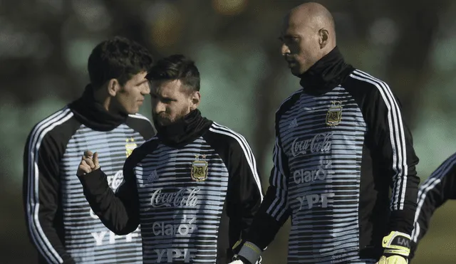 Messi y Caballero han compartido vestuario en la selección argentina. Foto: AFP