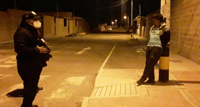 Al lugar tuvieron que llegar serenos de la Municipalidad de Gregorio Albarracín para rescatar al presunto ladrón. Foto: Serenazgo