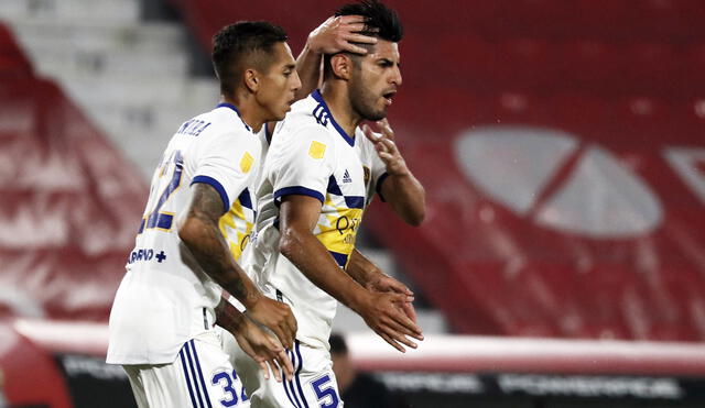 Boca rescató un punto ante Independiente y Carlos Zambrano marcó su primer gol con los xeneizes. Foto: Twitter