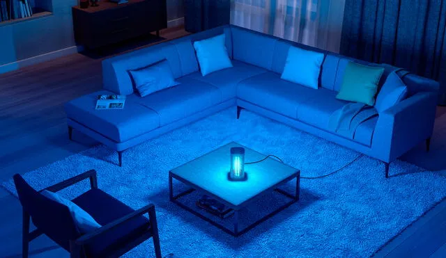 Las lámparas caseras con iluminación UV-C son una buena alternativa para desinfectar interiores. Foto: Signify