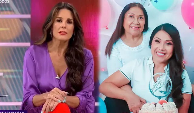 La presentadora le dedicó un sentido mensaje a Tula Rodríguez. Foto: captura América TV / Instagram / Tula Rodríguez