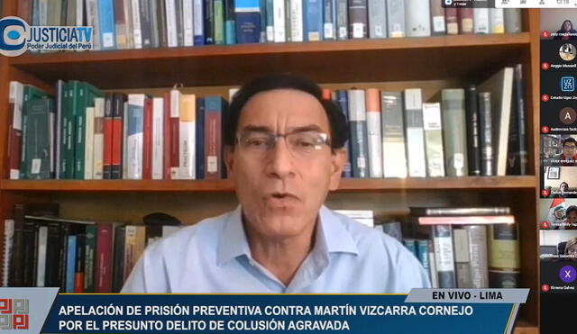 Martín Vizcarra es investigado por haber recibido presuntas coimas cuando era gobernador regional en Moquegua. Foto: captura video/Facebook Justicia TV