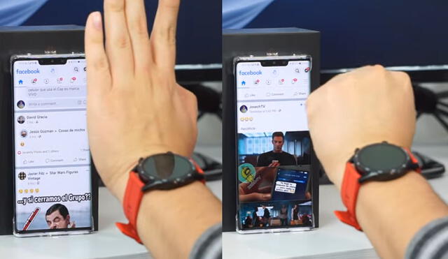 Además de los 'gestos en el aire', los teléfonos de Huawei cuentan con otra opción llamada 'gestos con nudillos'. Foto: captura de YouTube