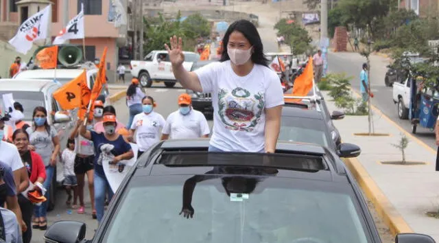 Fujimori realizó caravanas en La Libertad. Foto: Cortesía de Steffano Palomino/N60