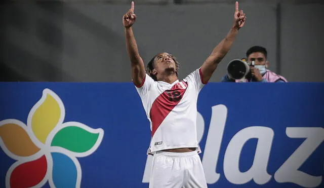 André Carrillo está en la tabla de goleadores de las Eliminatorias a Qatar 2022, con tres tantos. Foto: AFP