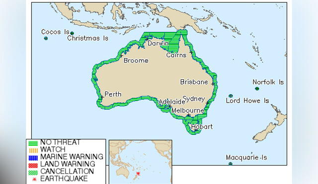 Nueva Zelanda se asienta en la falla entre las placas tectónicas del Pacífico y Oceanía, y registra unos 14.000 terremotos cada año. Foto: Twitter