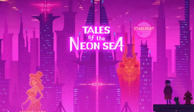 Tales of the Neon Sea es una aventura cyberpunk retro con bastantes toques de humor incluido. Reclámalo gratis con un par de clics. Foto: Palm Pioneer