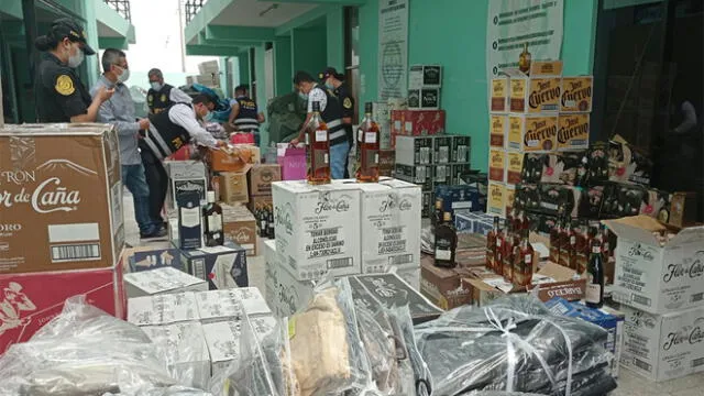 Tacna. Millonaria incautación se produjo en la ciudad de Tacna. Foto: PNP
