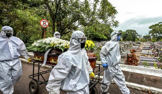 Ciudadanos brasileños se encuentran desesperados por interminable pandemia. Foto: Andina