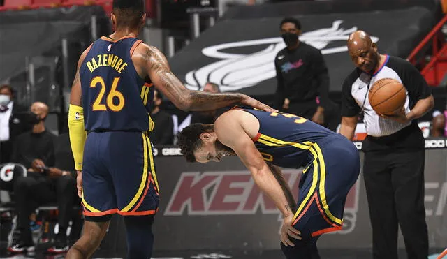 Stephen Curry hizo la mayor cantidad de puntos del partidos, pero los Warriors igual perdieron ante Heat. Foto: AFP