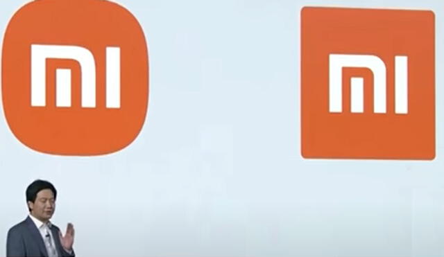El nuevo logo de Xiaomi está a la izquierda, mientras que el antiguo a la derecha. Foto: captura de YouTube