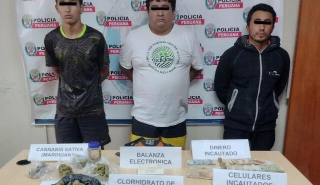 Vendían marihuana y clorhidrato de cocaína en Pacasmayo. Foto: PNP