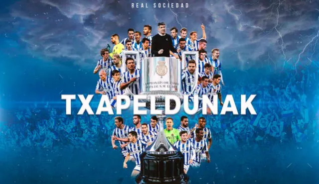 Real Sociedad campeonó la Copa del Rey tras 34 años. Foto: prensa Real Sociedad