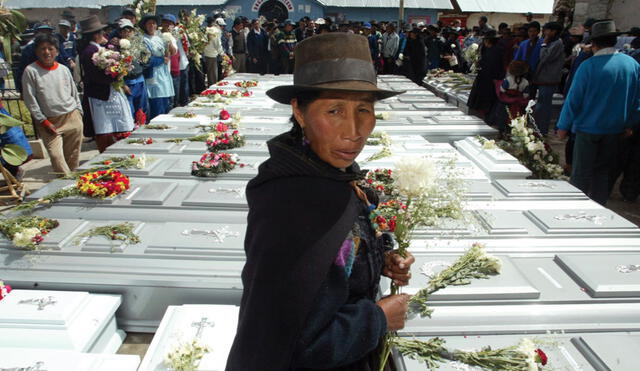 Fueron 69 los campesinos asesinados por miembros del grupo terrorista Sendero Luminoso en Lucanamarca, Ayacucho. Foto: archivo La República