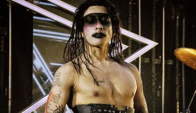 Mike Bravo, imitador de Marilyn Manson, preocupado por la salud de su abuelo, quien contrajo el coronavirus. Foto: Yo soy/ Instagram