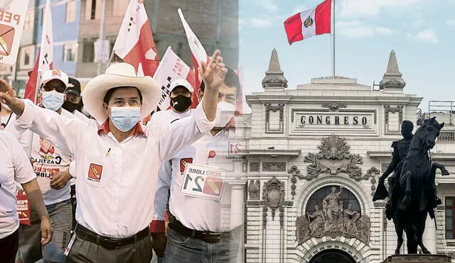 Perú Libre está dentro del grupo de los primeros 10 que tienen mayor respaldo de la población electoral. Foto: composición/La República