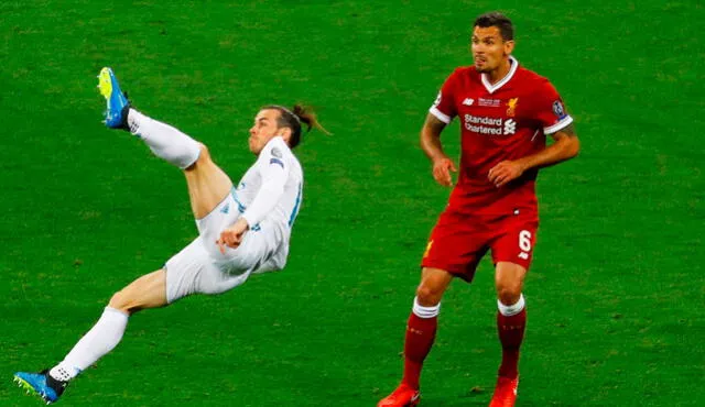 Gareth Bale marcó un gol de chalaca en la final de Kiev. Foto: EFE