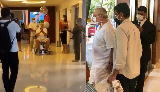Branco dejó el hospital un día antes de su cumpleaños número 57. Foto: composición/Twitter