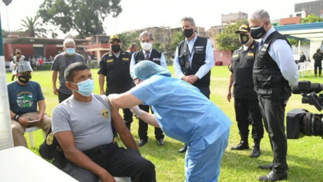 Las regiones de Lima y Callao representan en mayor número de policías vacunados. Foto: difusión