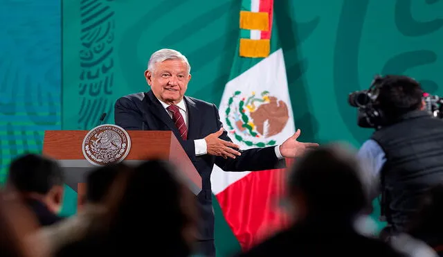 Andrés Manuel López Obrador durante su rueda de prensa matutina en Palacio Nacional. Foto: Presidencia de México/EFE