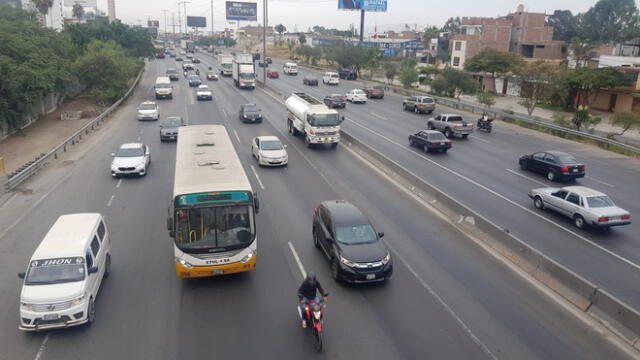 El uso del carril izquierdo no será preferencial para el transporte de carga entre las avenidas Mateo Pumacahua y El Derby. Foto: URPI
