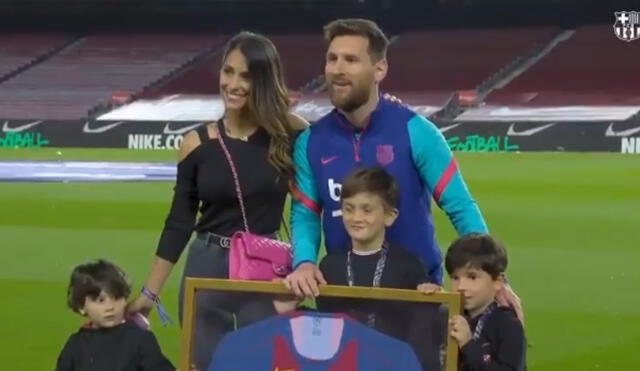 Lionel Messi registra 768 partidos con la camiseta del Barcelona. Foto: captura Barcelona