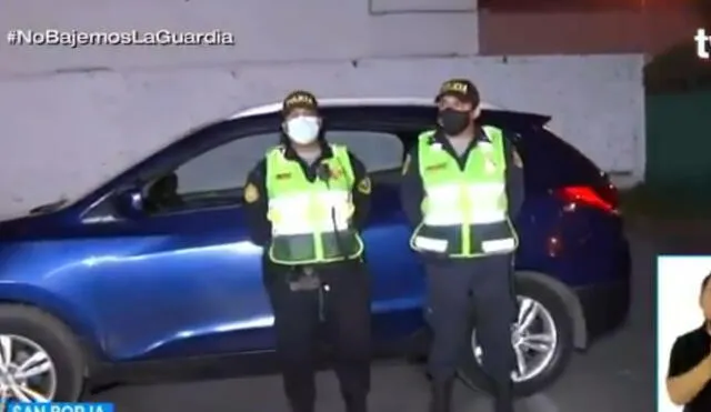 Agentes pudieron recuperar el vehículo que se intentó hurtar. Foto: captura de Tv Perú