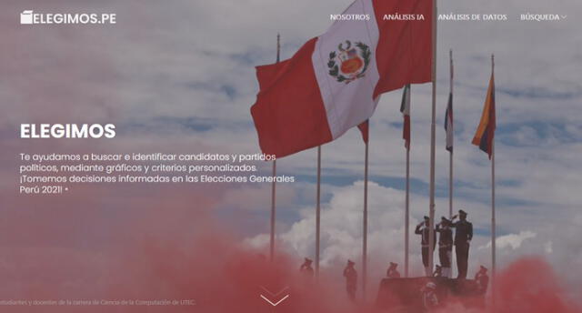 Ciudadanos pueden ingresar a página web para informarse acerca de los candidatos. Foto: captura pantalla