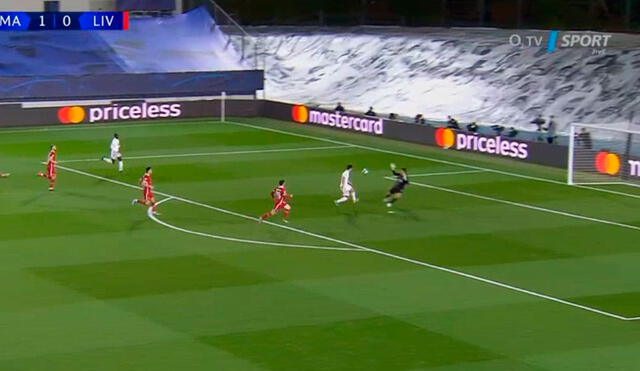 Marco Asensio anotó el 2-0 del Real Madrid ante Liverpool. Foto: captura Flashcore