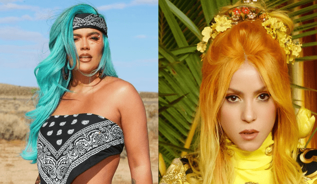 Karol G reveló que Shakira habría rechazado cantar con ella. Foto: Karol G/Shakira/Facebook