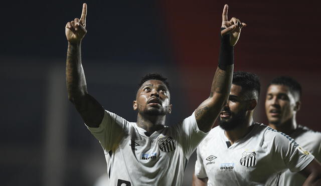 Santos venció a San Lorenzo en el primer duelo de la tercera fase de la Copa Libertadores 2021. Foto: Twitter