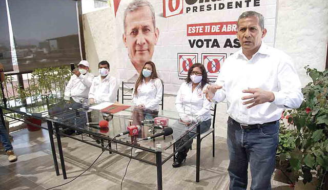 En campaña. Ollanta Humala sostiene que en el actual escenario, el proyecto Tía María no es viable.